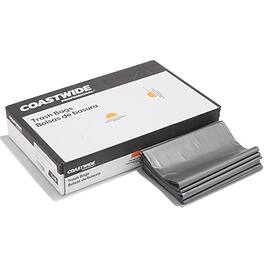 Coastwide Professional - 55-60 Gallon Trash Bag, 39" x 57", Low Density, 1.7 mil, 50 Bags/Box - Silver