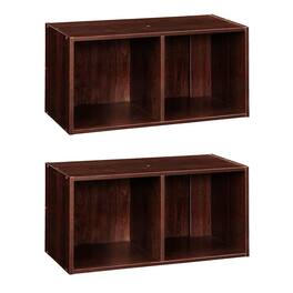 ClosetMaid - Decorative Stackable 2-Cube Cubeicals Organizer, (2 Pack) - Dark Cherry