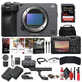 Sony - FX3A Full-Frame Cinema Camera + 64GB Card + Bag + NP-FZ100 Battery + More