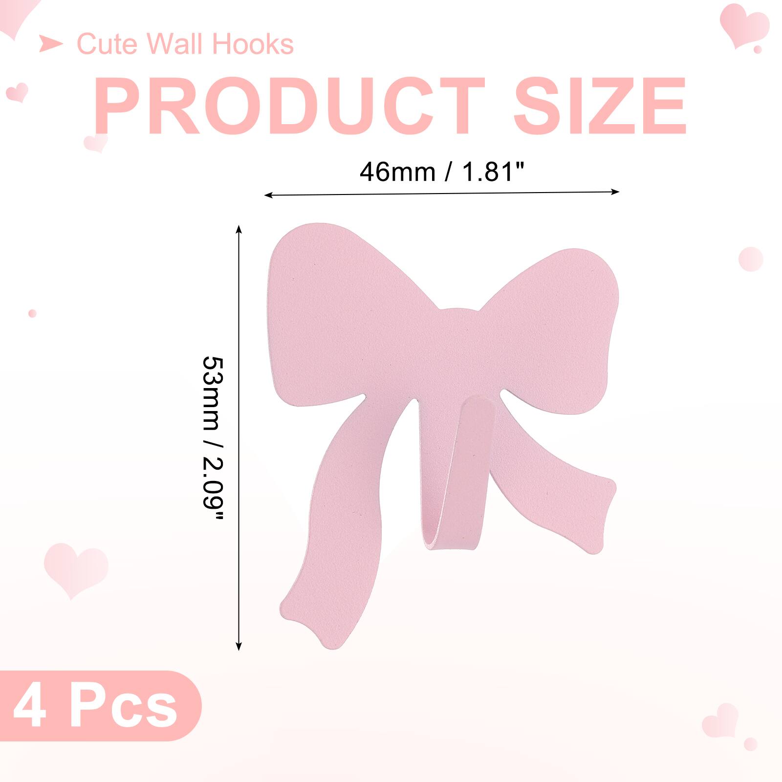 Cute Wall Hooks

PRODUCT SIZE
46mm / 1.81" / 53mm / 2.09"

4 Pcs