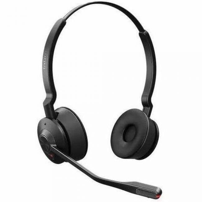 Front. Jabra - Jabra Engage 55 SE Headset - Stereo - Binaural - Black.