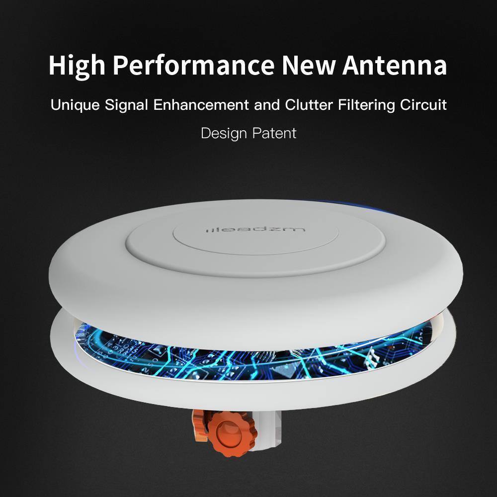 Alt View 4. Winado - 360° Home Video Omni-Directional Outdoor Amplified TV Antenna HDTV 1080P 4K - White.