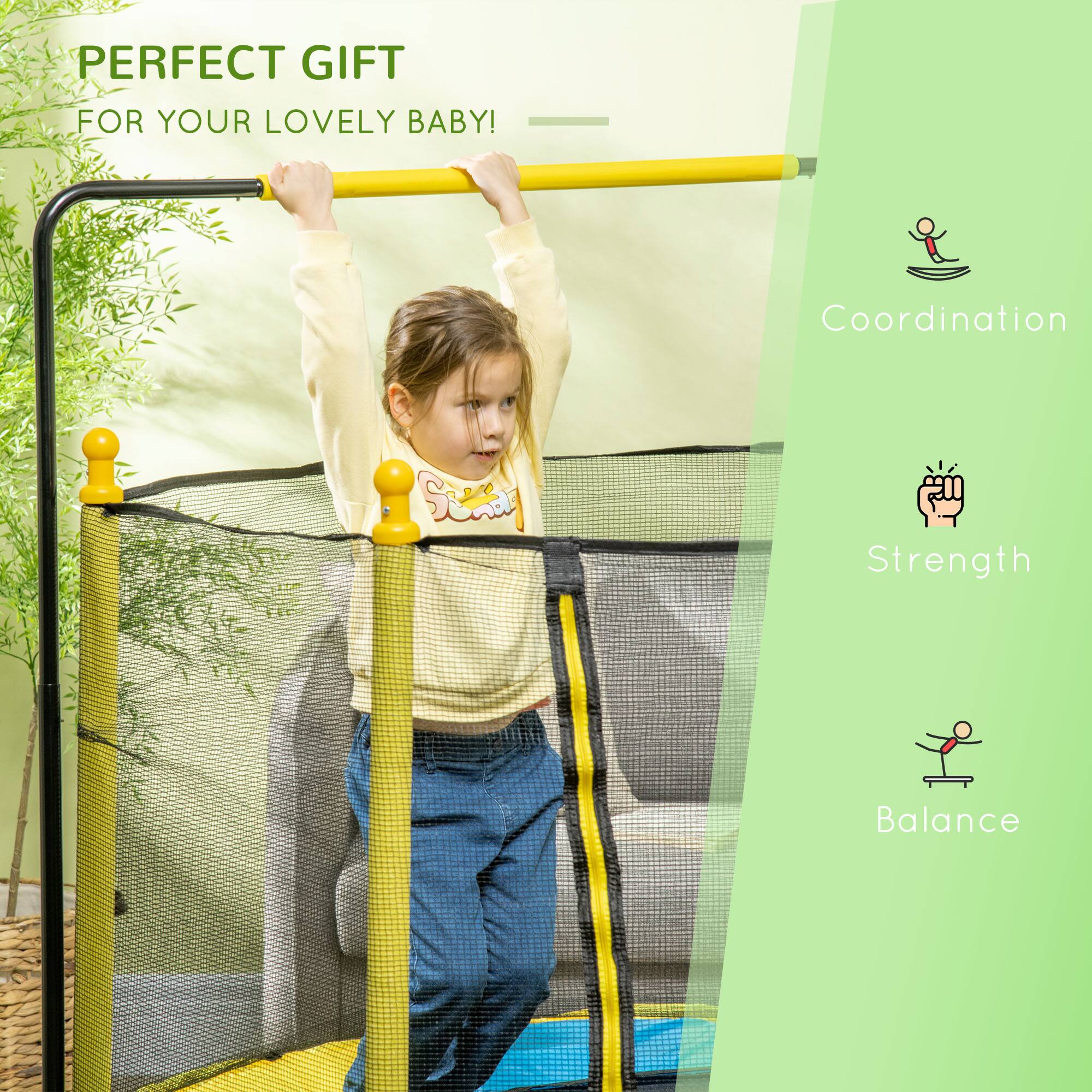 PERFECT GIFT  
FOR YOUR LOVELY BABY!

Coordination  
Strength  
Balance