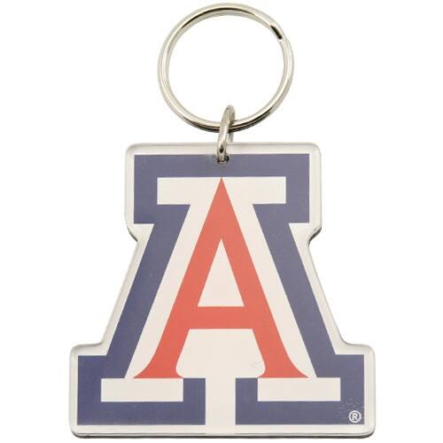 Front. WinCraft - Arizona Wildcats 3.25" x 2" Premium Keychain - Multicolor.