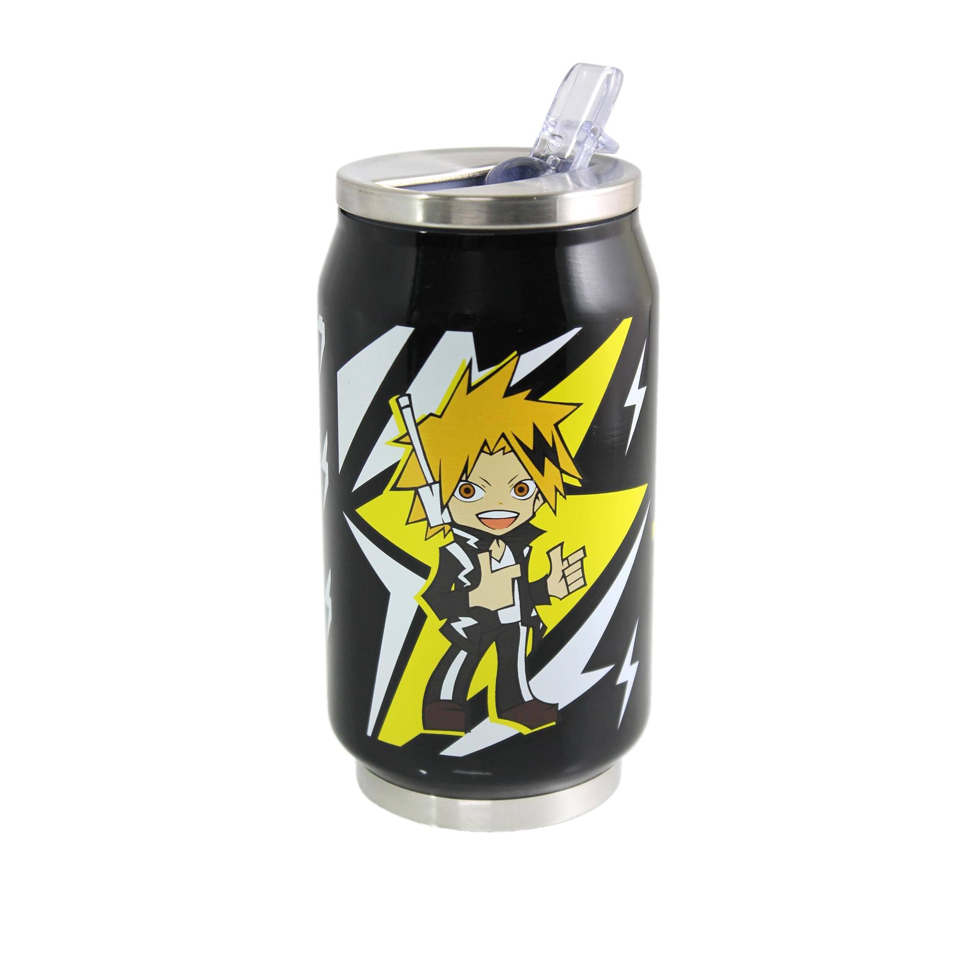 Alt View 1. Just Funky - My Hero Academia Denki 9 Ounce Travel Can - Yellow.