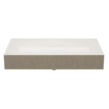 Front. LG - CineBeam HU915QE Premium 4K UHD Laser UST Projector - White.