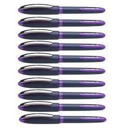 Schneider - One Business Rollerball Pens, 0.6mm, Violet, Pack of 10