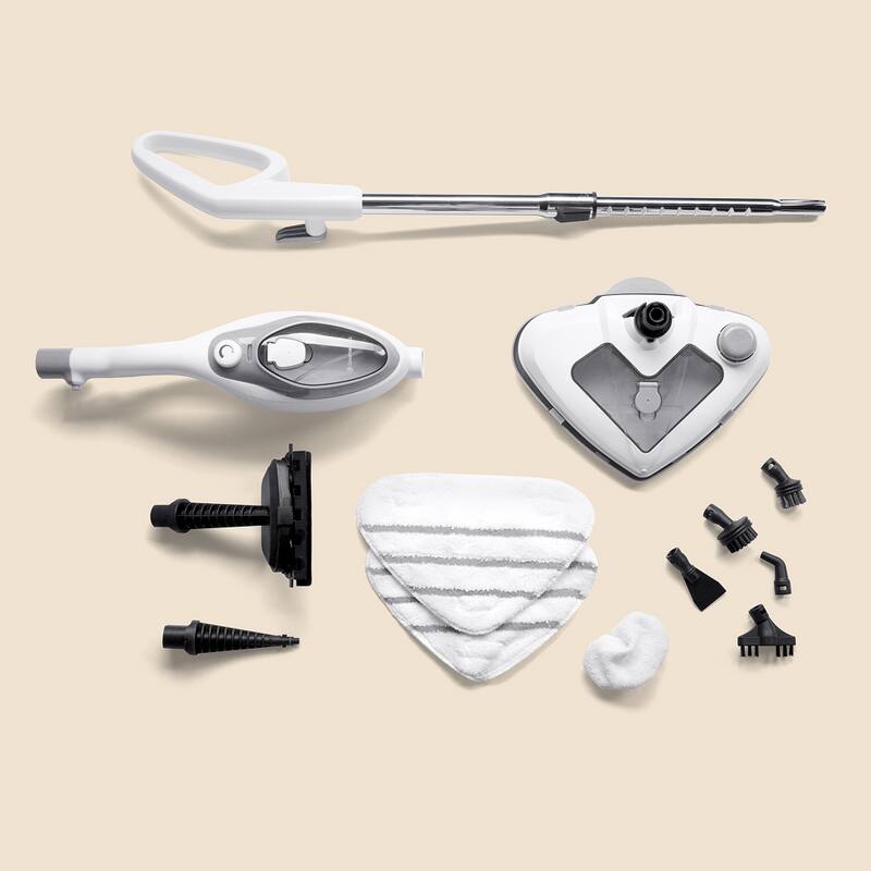 Left. Steam & Go - The Housekeeper™ 10-IN-1 ALL-PURPOSE STEAMER - White.