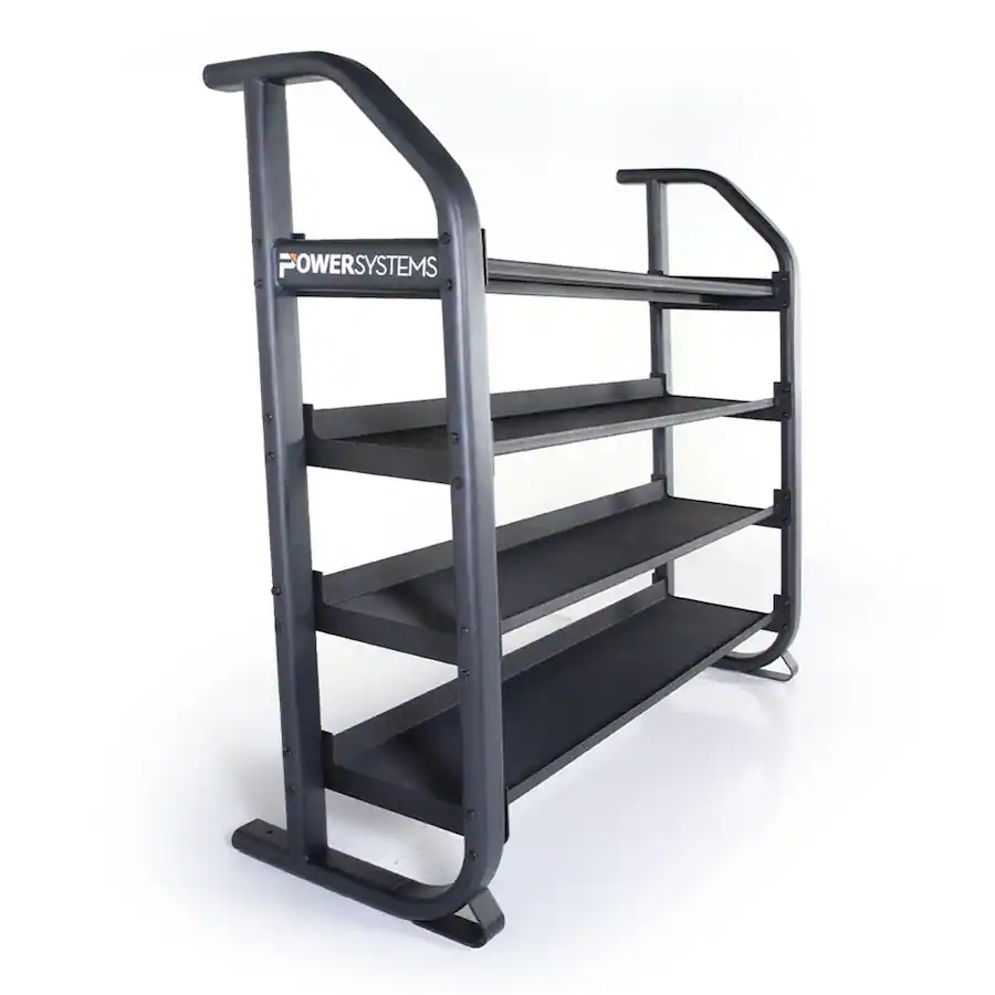 Studio Barbell Set Rack Power Systems Denali Multipurpose Weight Rack Kettlebell Dumbbell Med ...