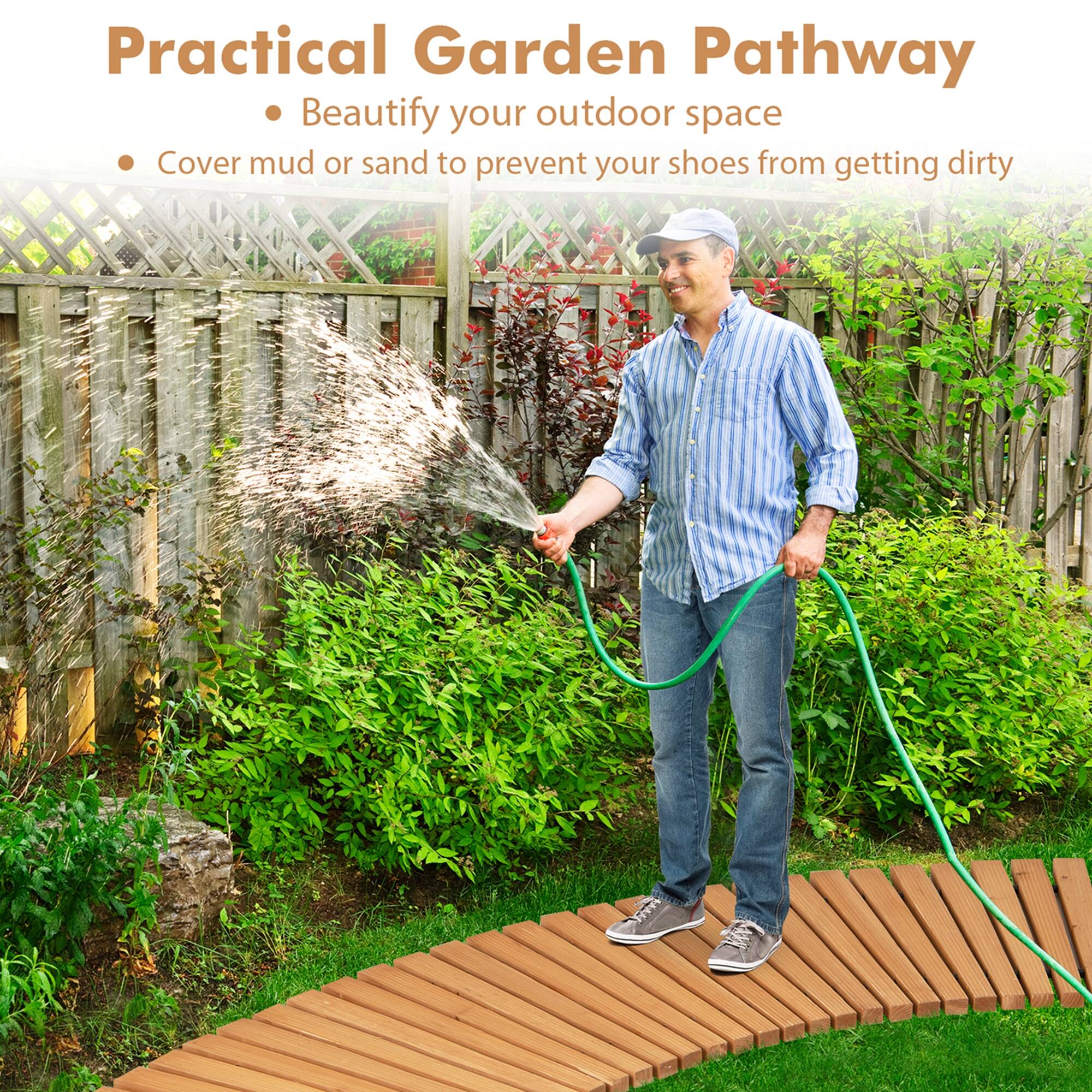 Practical Garden Pathway  
- Beautify your outdoor space  
- Cover mud or sand to prevent your shoes from getting dirty