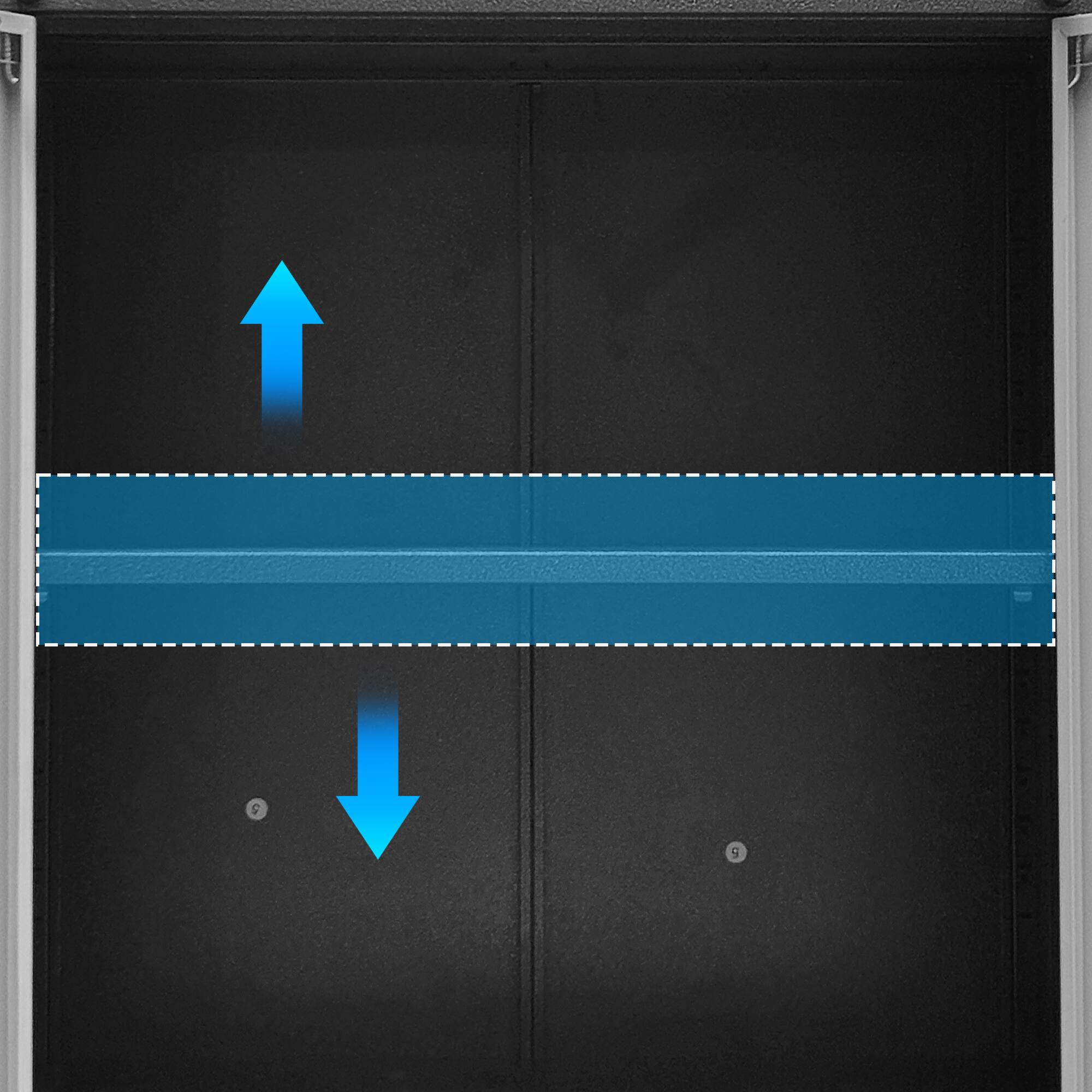 Alt View 10. LOVMOR - Heavy Duty Metal Garage Storage Cabinet with Wheels Sturdy Durable Organizer for Garage Office and Home.