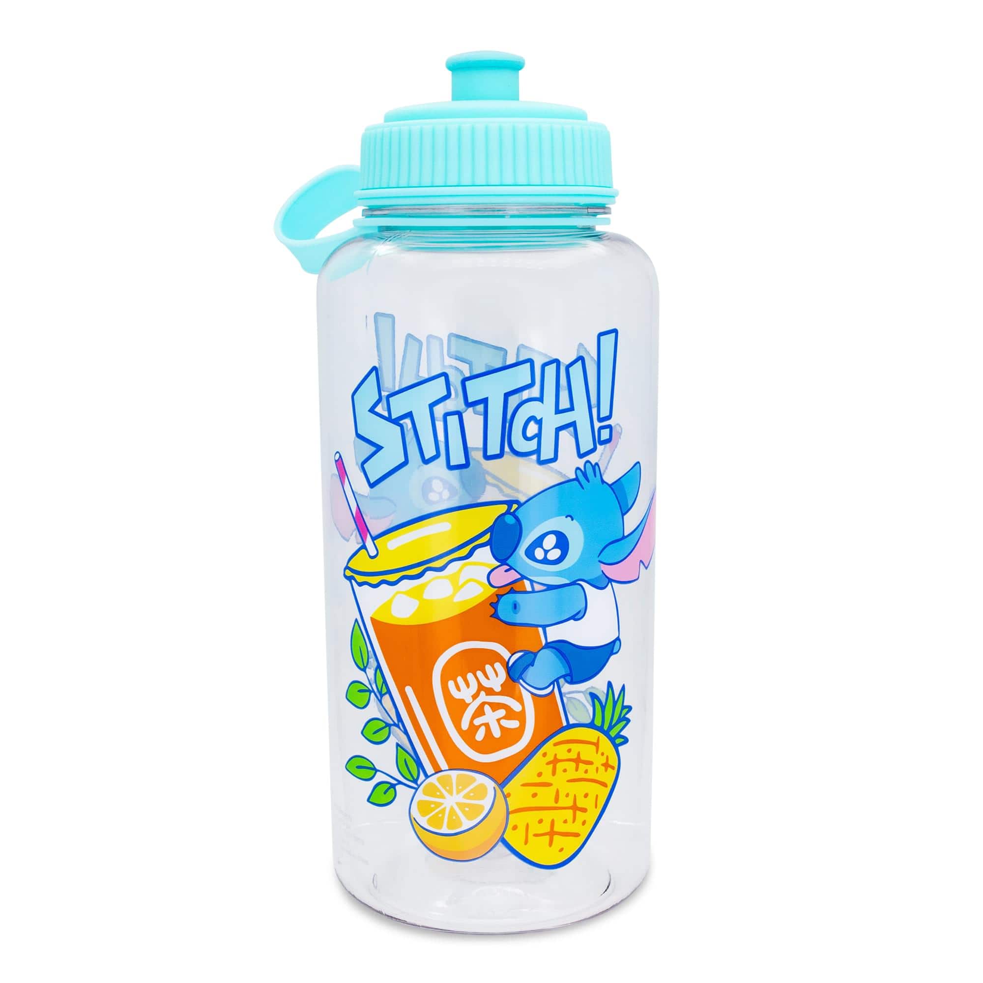 Silver Buffalo - Disney Lilo & Stitch Bubble Tea Water Bottle With Sports Cap | Holds 34 Ounces - Blue price history on PriceWatchPro