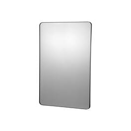 VEVOR - Wall Mounted Makeup Mirror, 0.15" Thick, 30" x 40" Mirror with Aluminium Alloy Frame & Explosion-Proof Film - Black
