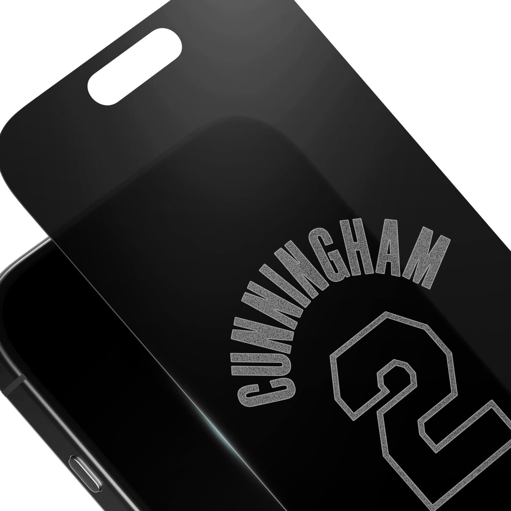 Alt View 2. Screen Skinz - Cade Cunningham Detroit Pistons Privacy iPhone Screen Protector - 14 Pro - Multicolor.