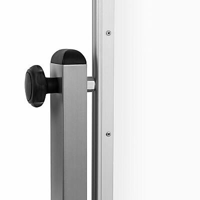 Alt View 8. Luxor - Luxor Double Sided Magnetic Porcelain Mobile Dry-Erase Whiteboard Easel, Aluminum Frame, 72"W x 40"H (DEMW002).