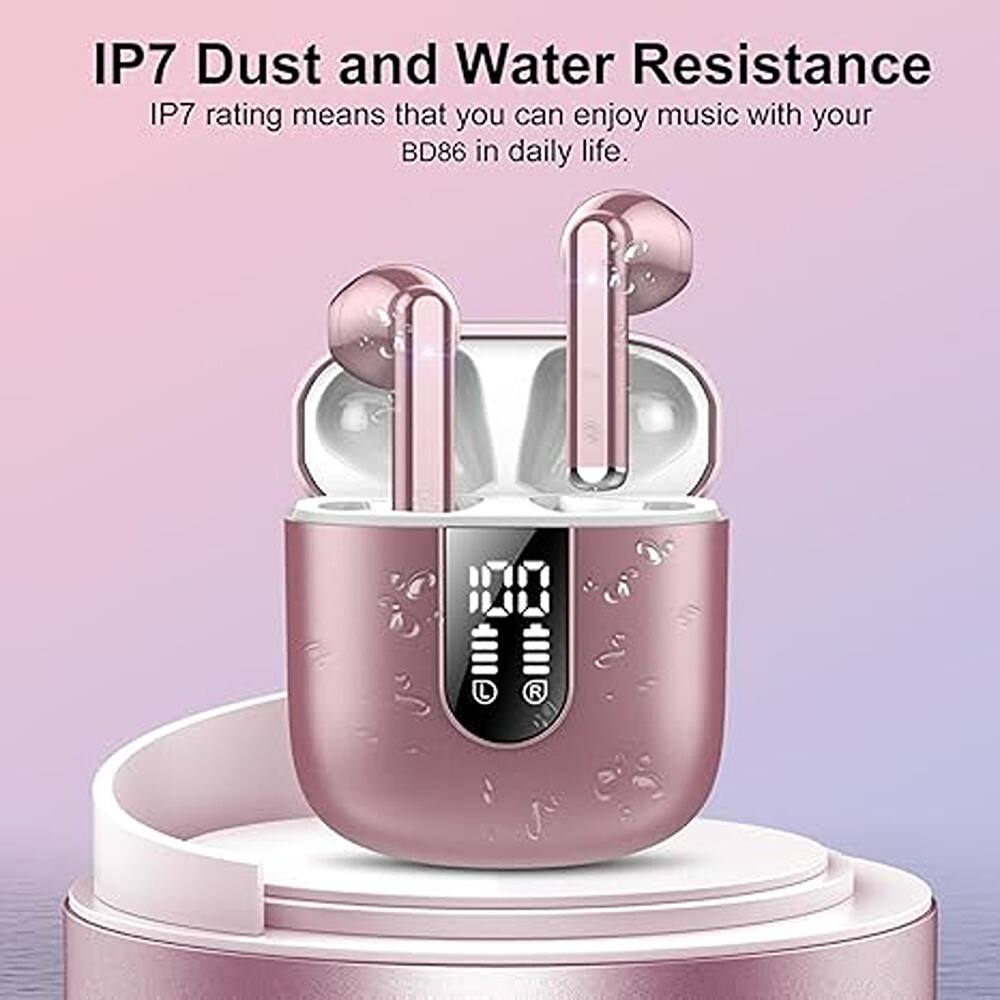 IP7 Dust and Water Resistance  
IP7 rating means that you can enjoy music with your BD86 in daily life.