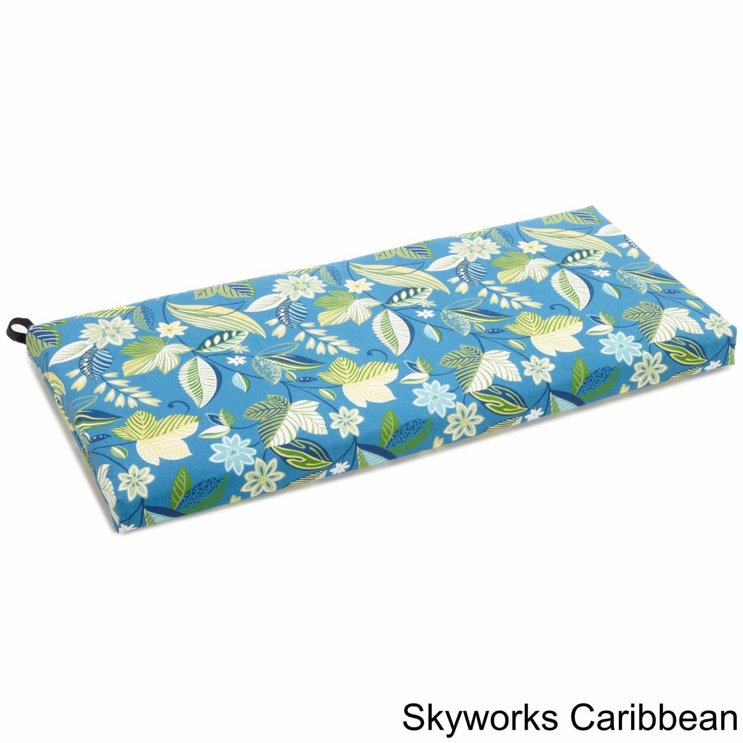 Blazing Needles - 45-inch by 19-inch Outdoor Spun Polyester Loveseat Cushion - Skyworks Caribbean price history on PriceWatchPro