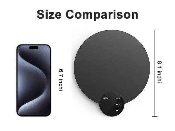 Size Comparison GALOFF UNIT 6.7 inchi 8.1 inchi 0