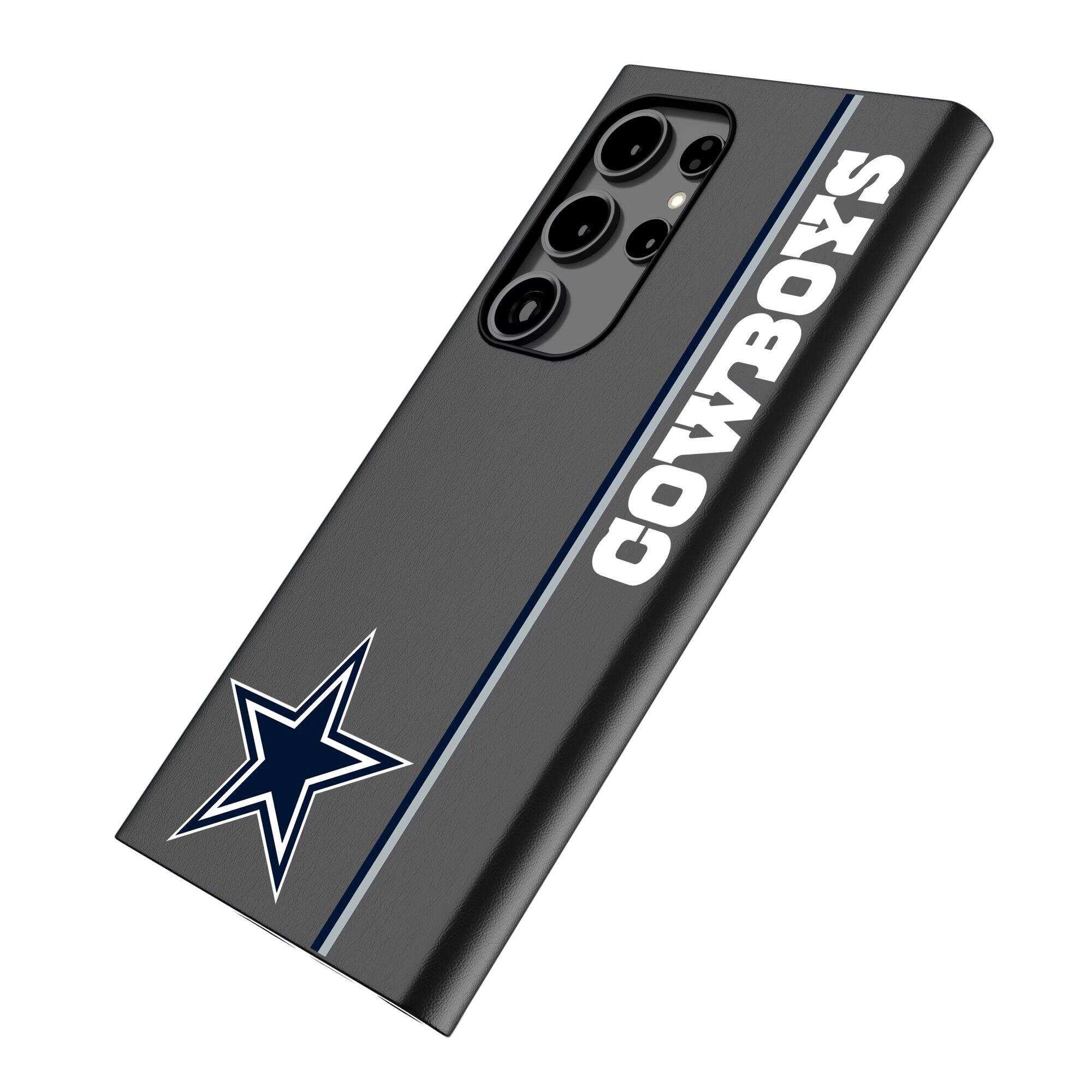 Alt View 1. Keyscaper - Dallas Cowboys Galaxy Magnetic Bump Case - S24 Ultra - Black.