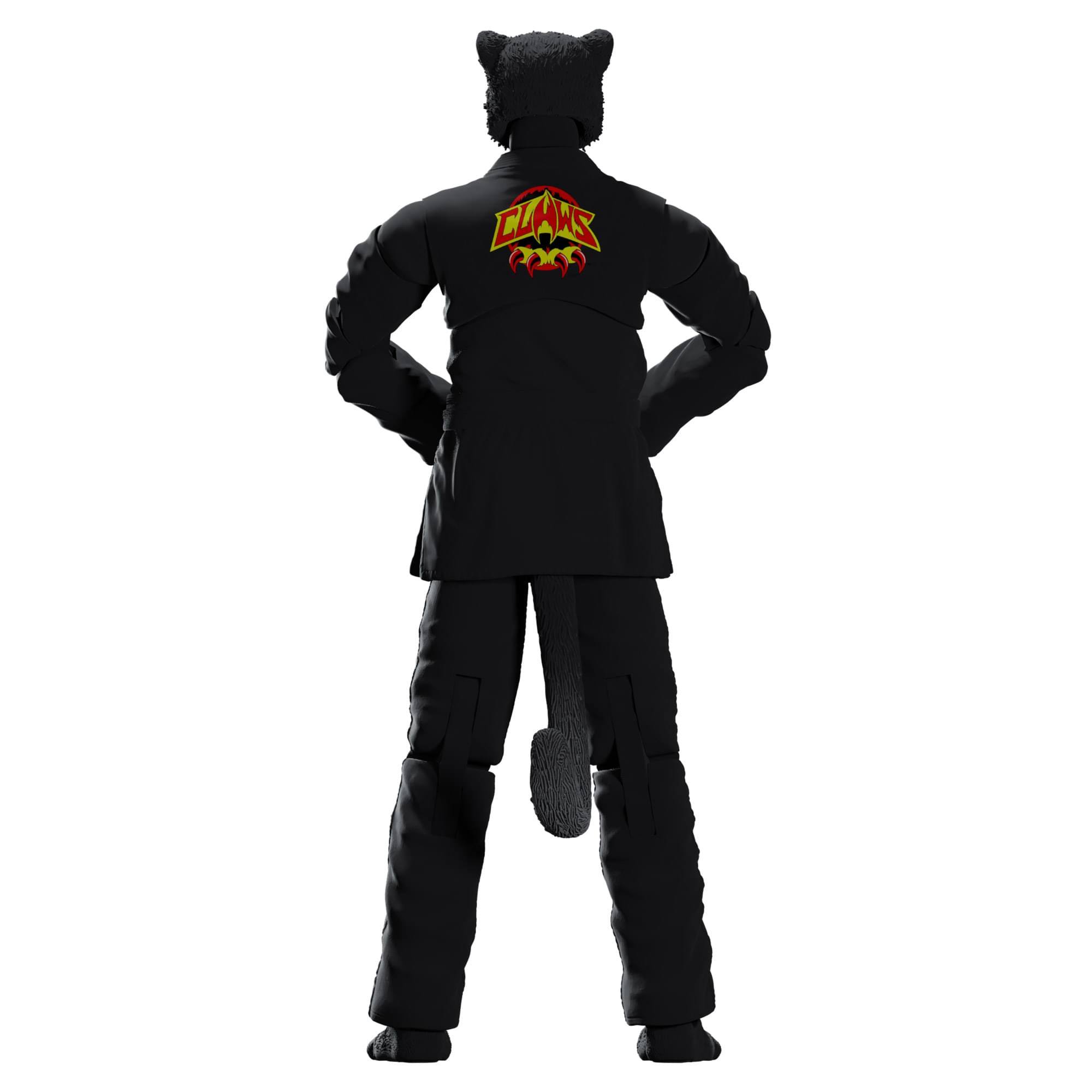 Alt View 4. Icon Heroes - Zoo Jitsu Fighters 6 Inch Action Figure | Paulo the Panther with Black Gi - Black.