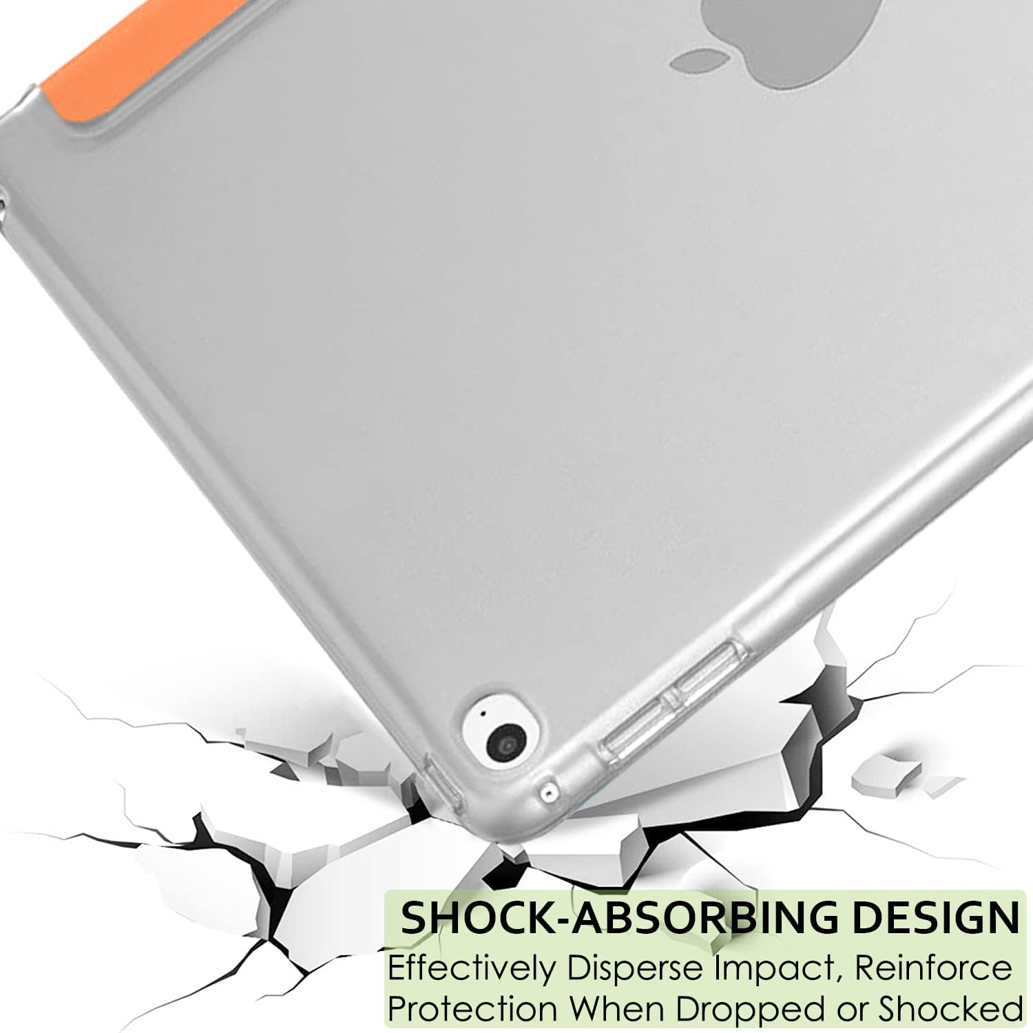 SHOCK-ABSORBING DESIGN  
Effectively Disperse Impact, Reinforce Protection When Dropped or Shocked