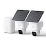 eufy - SoloCam E30, 2-Cam Pack Kit, Solar Camera Outdoor Wireless, 360° Pan, AI Tracking, 2K Clarity, No Monthly Fee - White