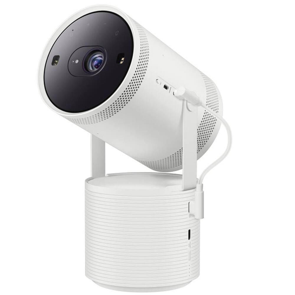 Alt View 1. Samsung - The Freestyle Projector 2nd Gen with Gaming Hub + Battery Base + 2 Year Extended Warranty Protection Bundle.