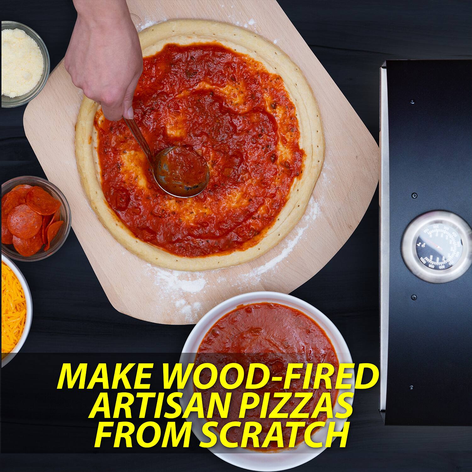 MAKE WOOD-FIRED ARTISAN PIZZAS FROM SCRATCH