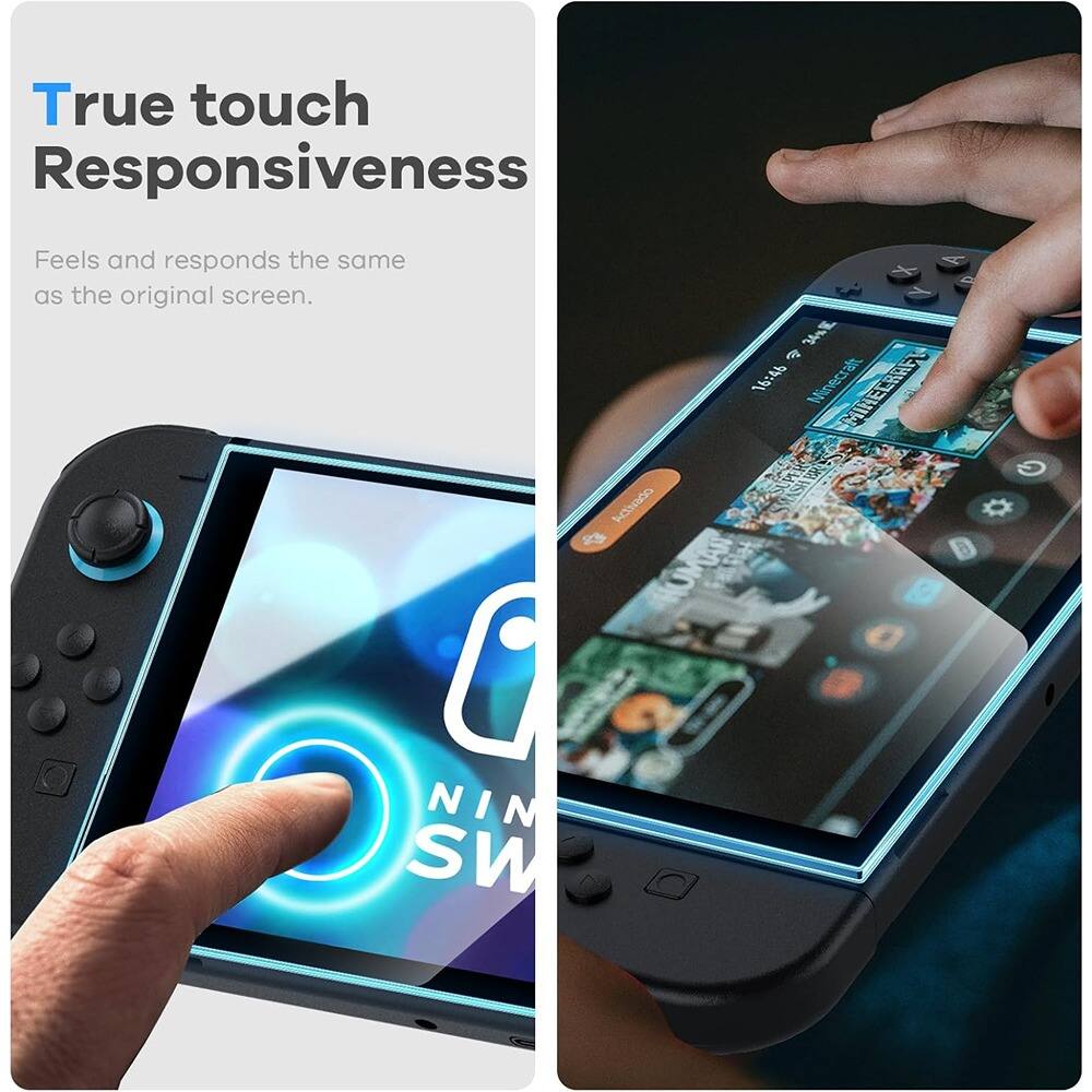 True touch Responsiveness  
Feels and responds the same as the original screen.  

Actiado 8  
NIN SW 34E R 16:46  
Minecraft  
MINECRAFT