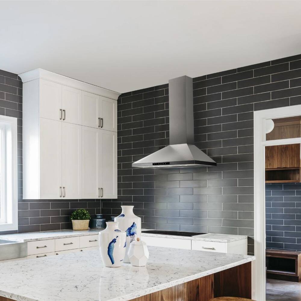 Alt View 4. Sharp - 30" Wall Mount Chimney Range Hood SHC3062FS.