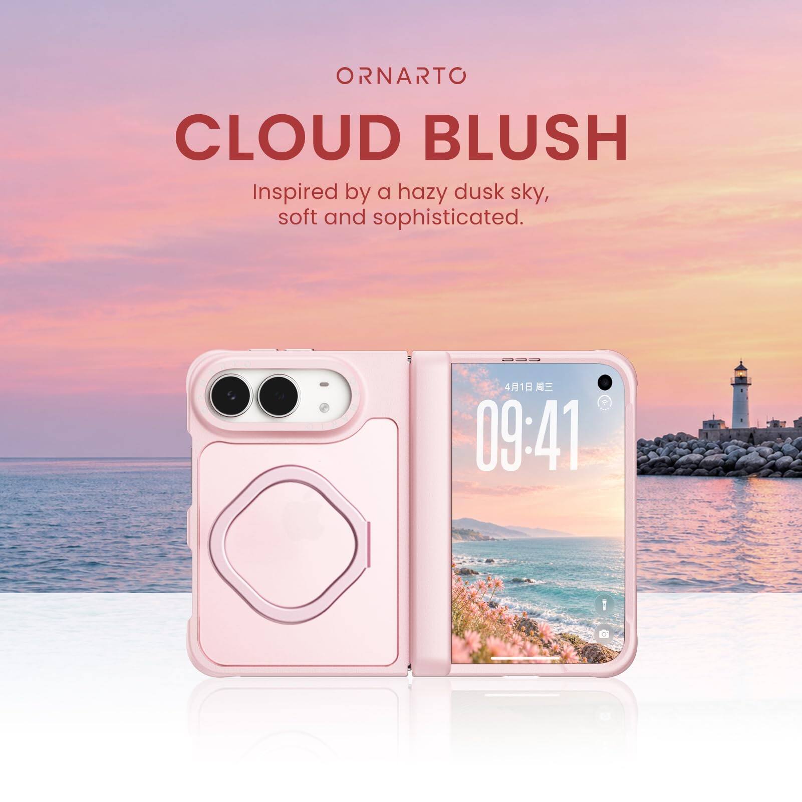 ORNARTO CLOUD BLUSH  
Inspired by a hazy dusk sky, soft and sophisticated.  
CCO 41 0941