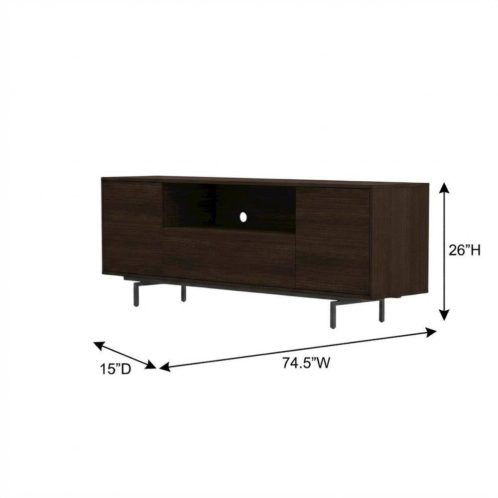 26"H 15"D 74.5"W