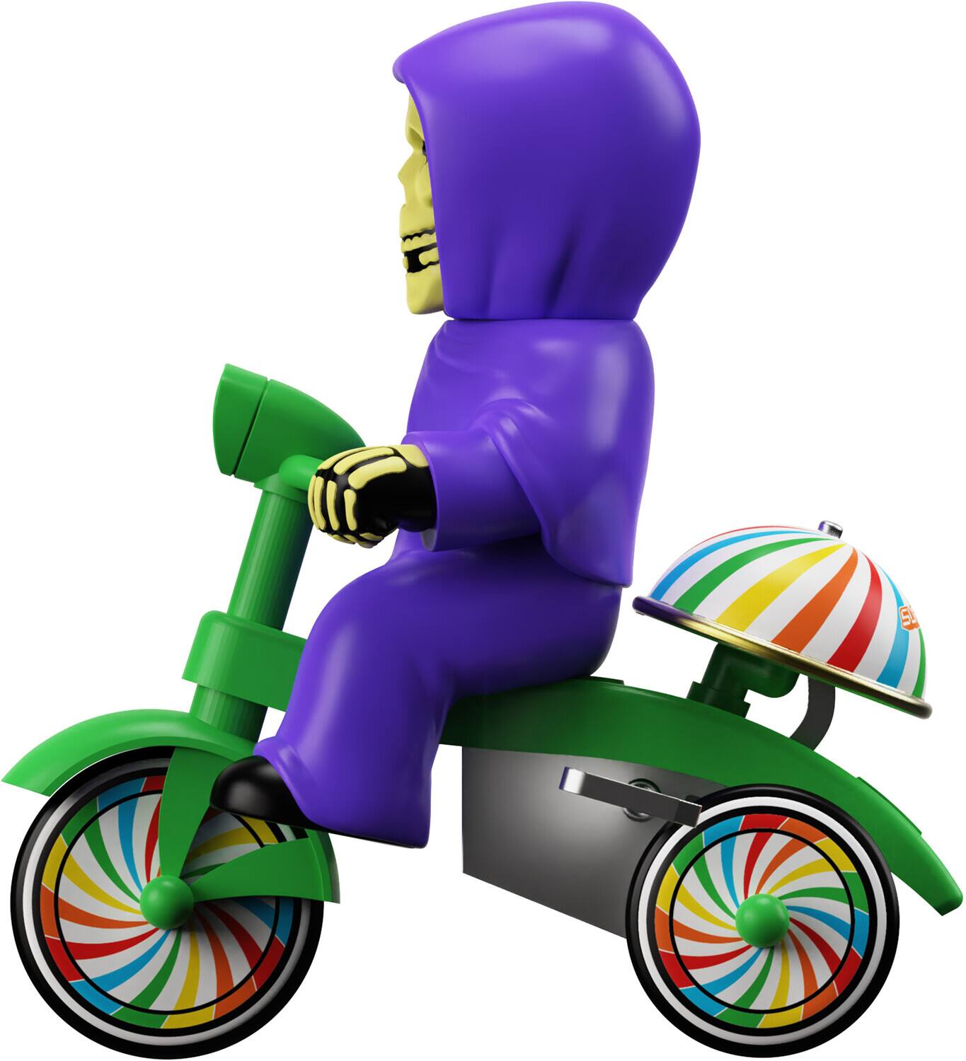 Alt View 4. Super7 - Misfits - Super7 - Misfits - Super Cycles - Fiend (Purple w/Green Trike)   - Collectibles - Multicolor.