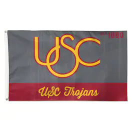 WinCraft - USC Trojans 3' x 5' Single-Sided Franchise Establishment Deluxe Flag - Multicolor