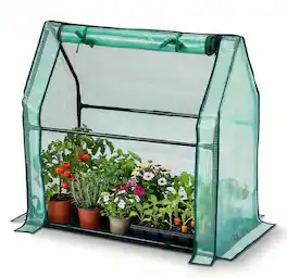 Winado - Mini Greenhouse, Outdoor 3'x3'x3' UV Protected 2-Layer PE Cover Plant Hot House for Flowers, Seed and Vegetables Protect