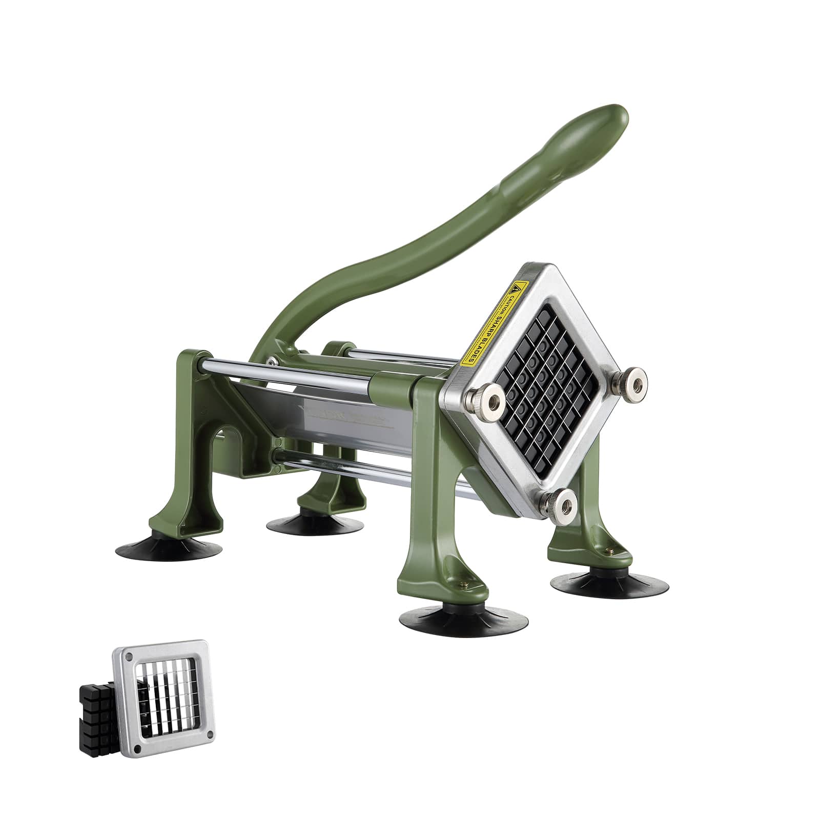 Photos - Electric Slicer Vevor  French Fry Cutter, Potato Slicer with 1/2-Inch Stainless Steel Blade, Manual Potato Cutter Chopper with Suction Cups 