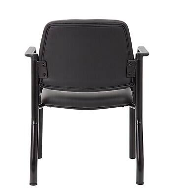 Alt View 4. Boss Office Products - Guest and Reception Area Chair (B9591AM-BK) - Black.