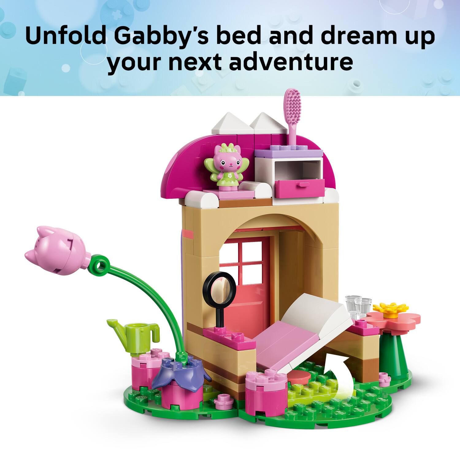 Unfold Gabby's bed and dream up your next adventure