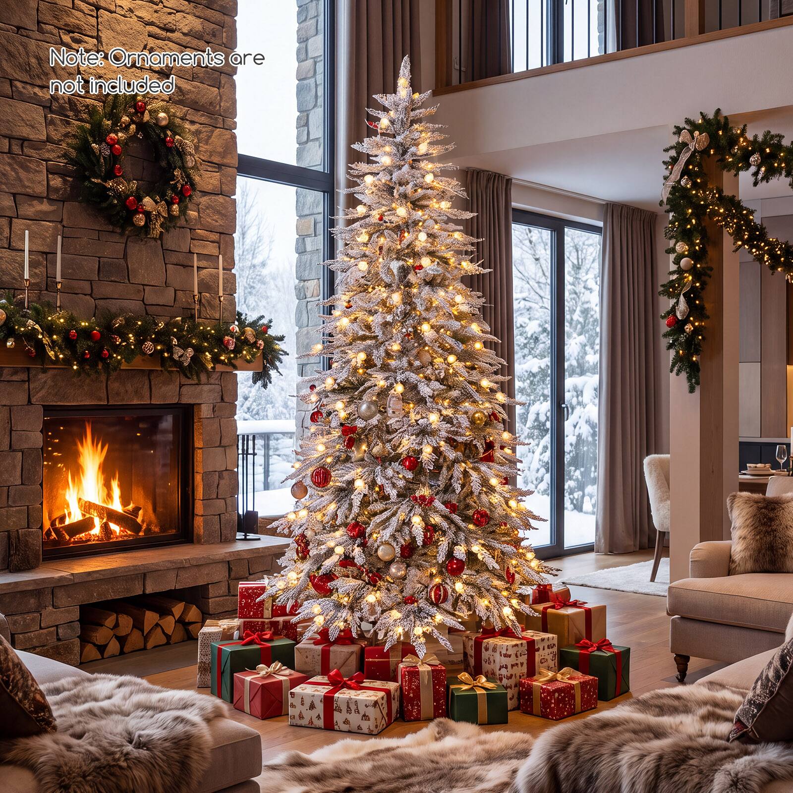 Note: Ornaments are not included