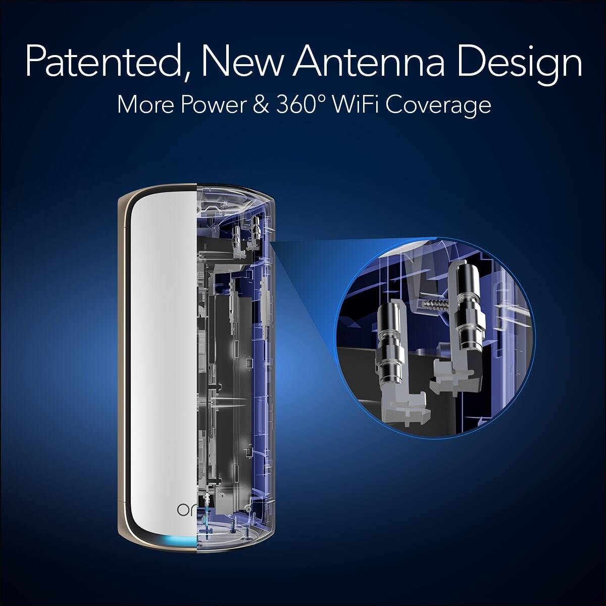 Patented, New Antenna Design: More Power & 360° WiFi Coverage