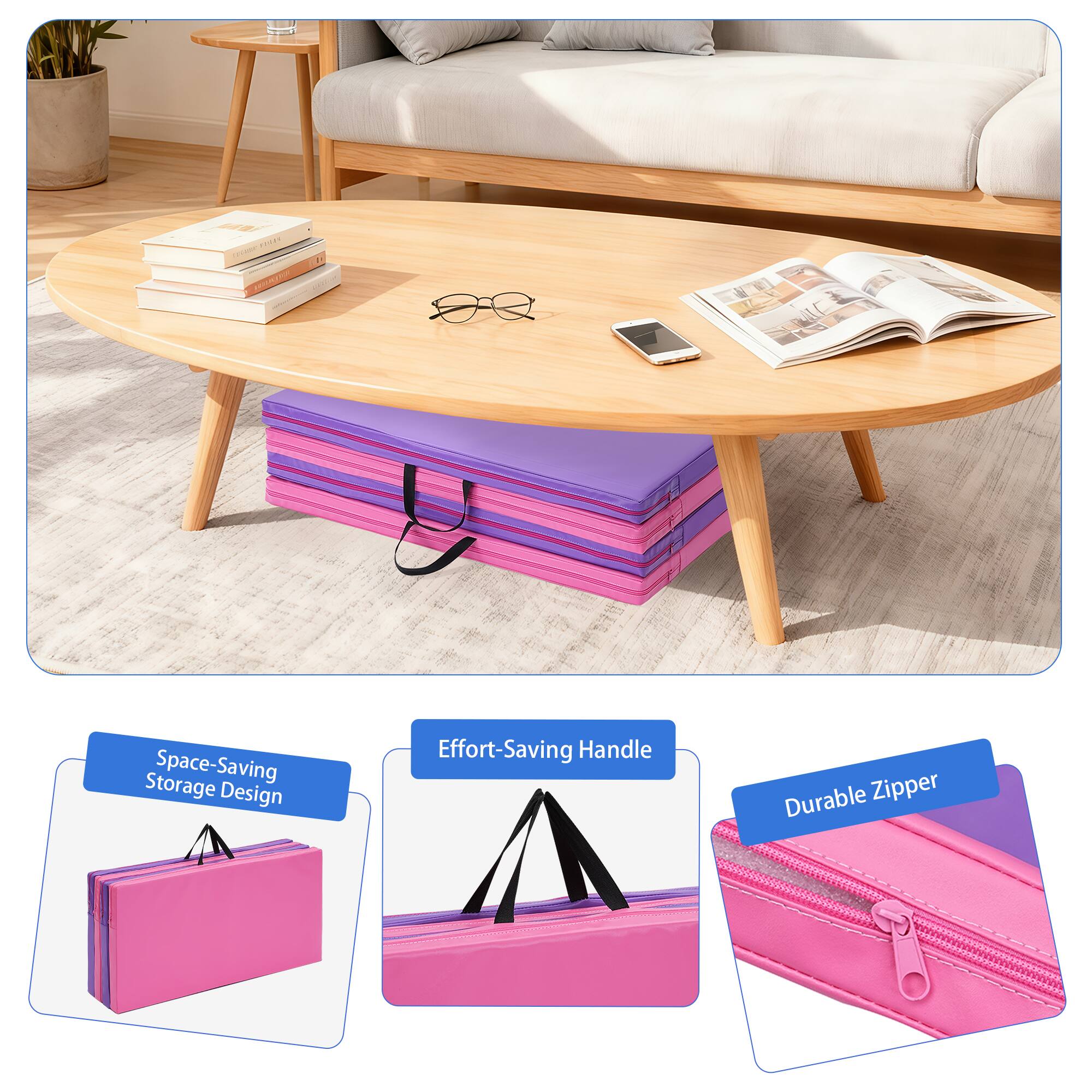 17334  
Storage Space-Saving Design  
Effort-Saving Handle  
Durable Zipper