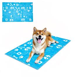 Ownpets - Pet Cooling Mat Leak-proof Ice Pad for Dogs, Size L - Sky Blue