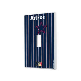 Keyscaper - Houston Astros 1975-1981 Cooperstown Pinstripe Single Toggle Light Switch Plate - Multicolor