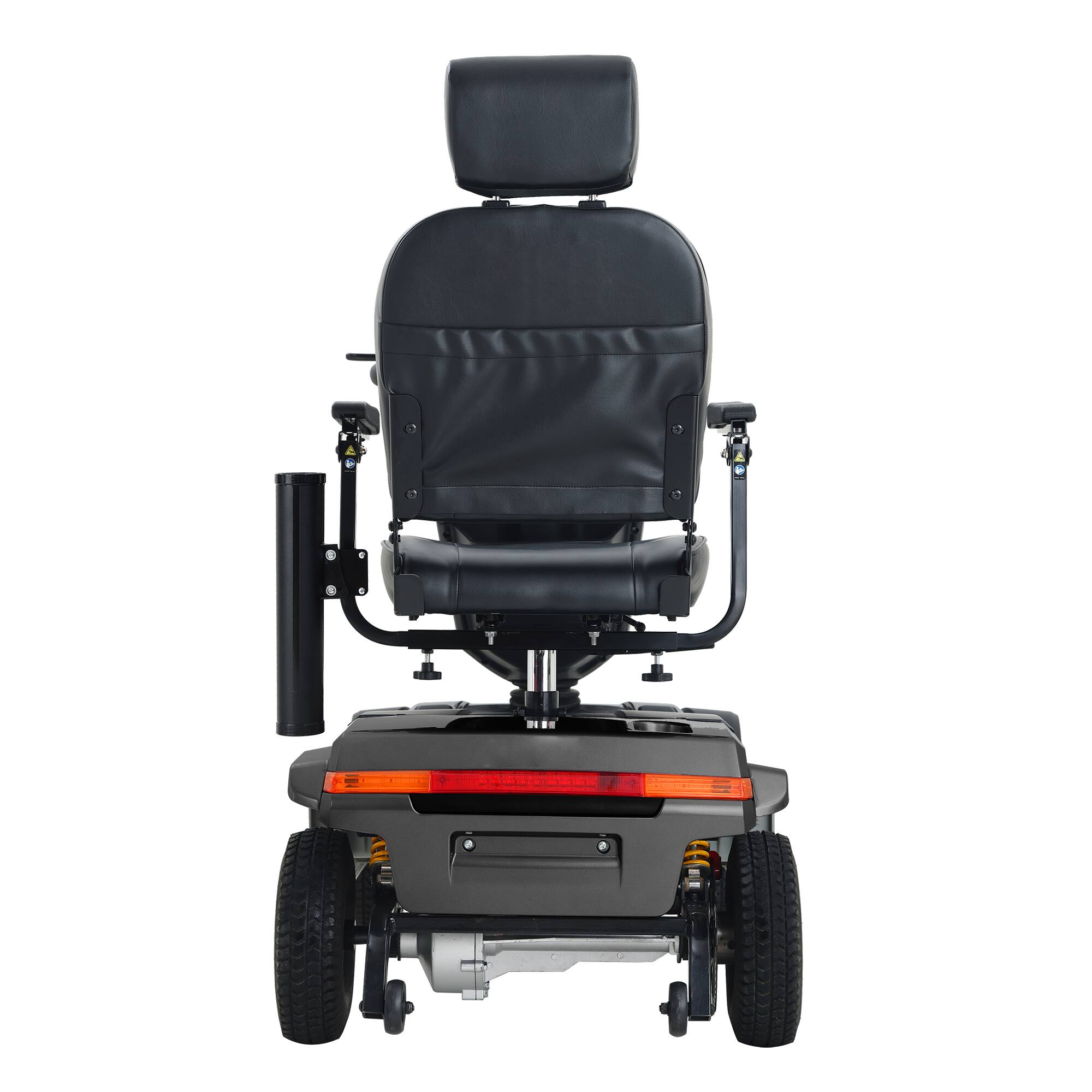 Alt View 1. Loheer - Loheer S500 Heavy Duty Mobility Scooter Black Four Wheel Handicap Scooter for Seniors - Black.