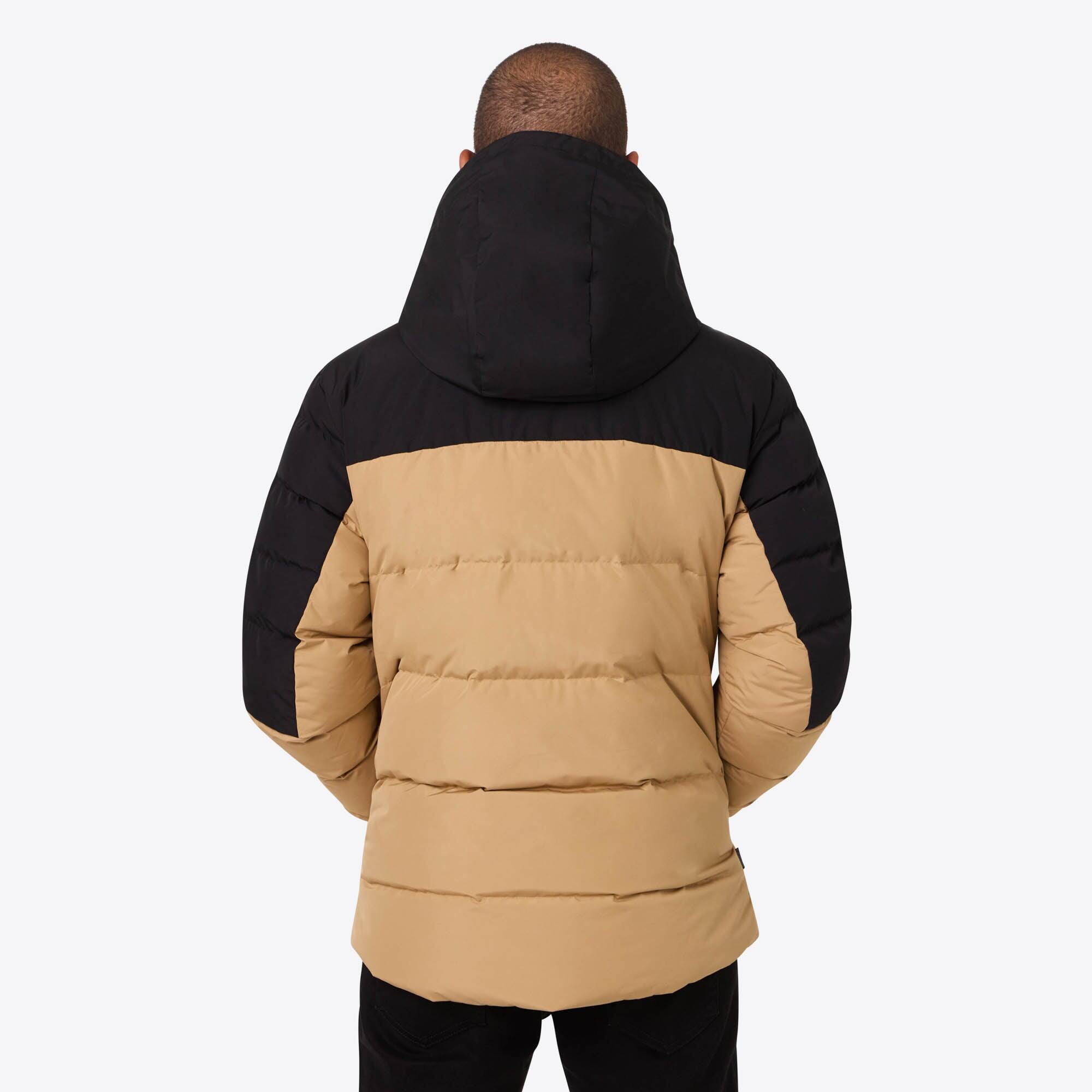 Back. Mobile Warming - Men's Crest 2.0 Heated Jacket - Tan/Black.