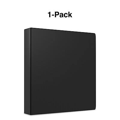 Alt View 5. Staples - 2" 3-Ring Non-View Binder - Black.