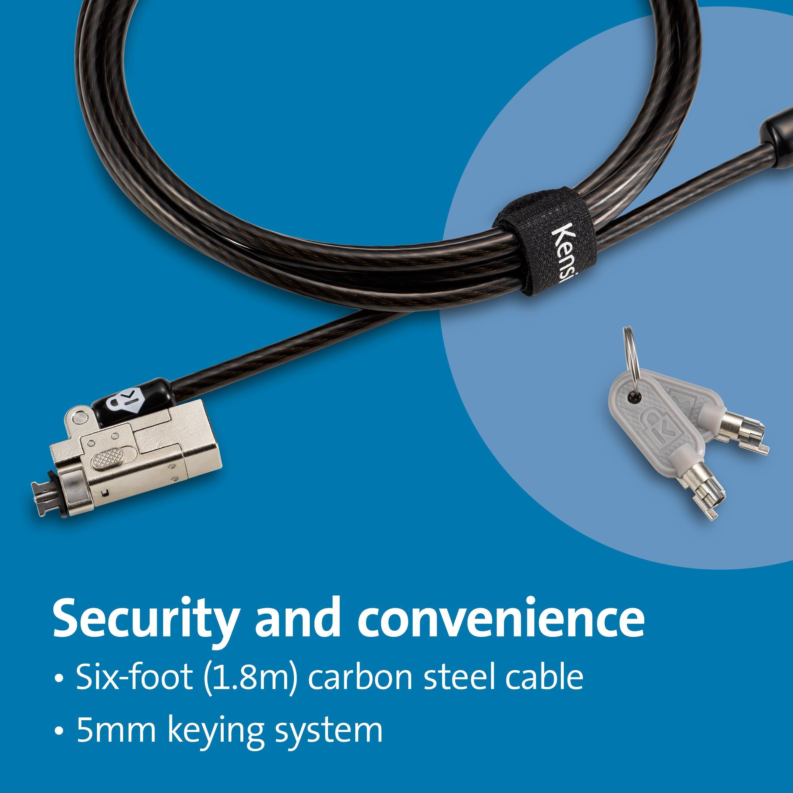 Kensi R LAXE

Security and convenience

- Six-foot (1.8m) carbon steel cable
- 5mm keying system