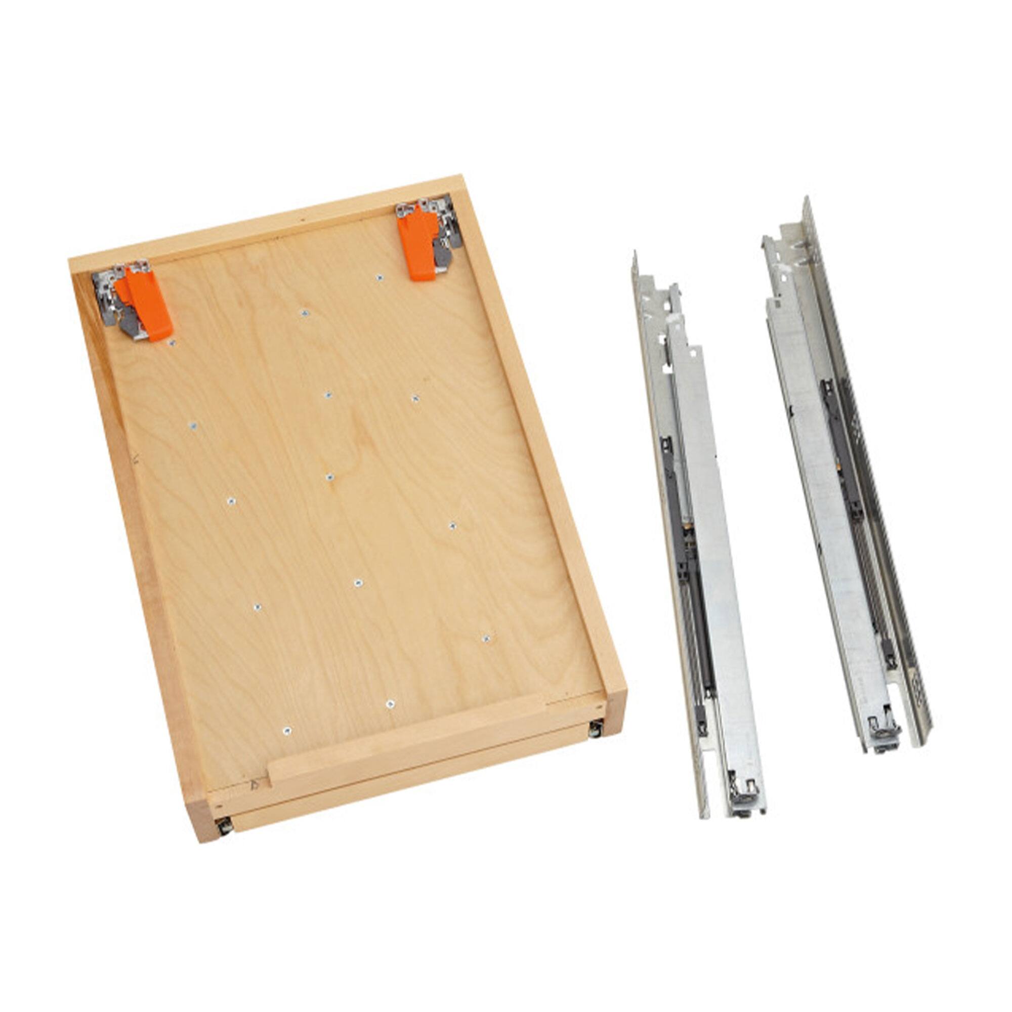 Alt View 4. Rev-A-Shelf - Rev-A-Shelf 18'' Tiered Cutlery Drawer Organizer w/ Soft-Close, 4WTCD-21HSC-1 - Light Brown.