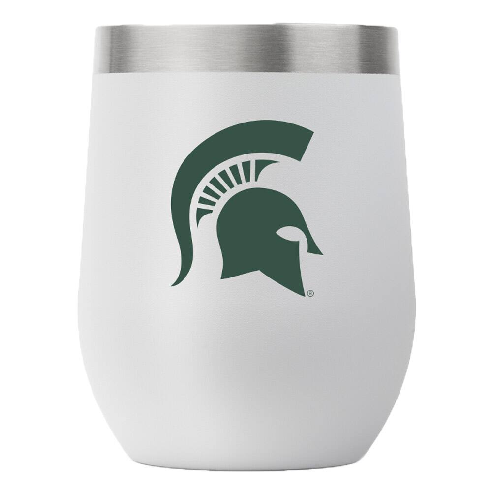 Front. Gametime Sidekicks - Michigan State Spartans 12oz. Stemless Tumbler - Multicolor.
