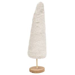 BreeBe - Furry Sparkle Christmas Tree 12"H - White